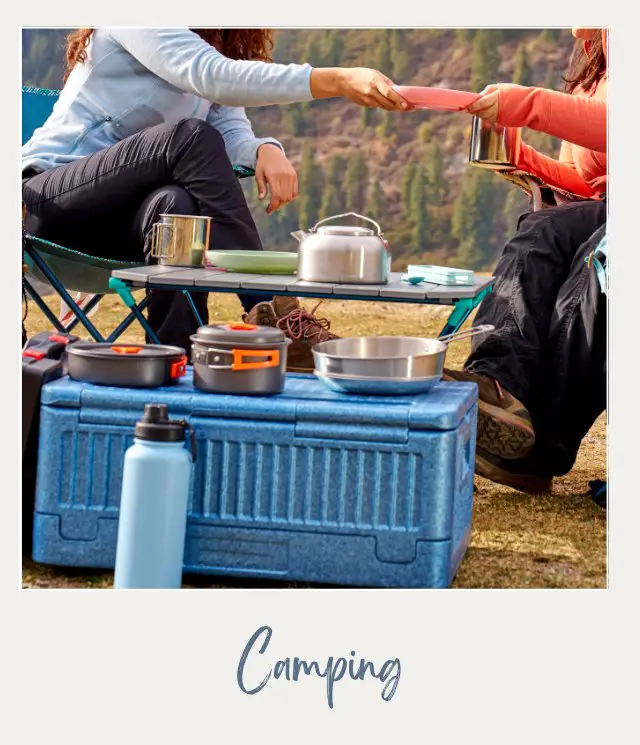 38 Tent Camping Tips for Beginners Two Hikers Sharing Food at Camp