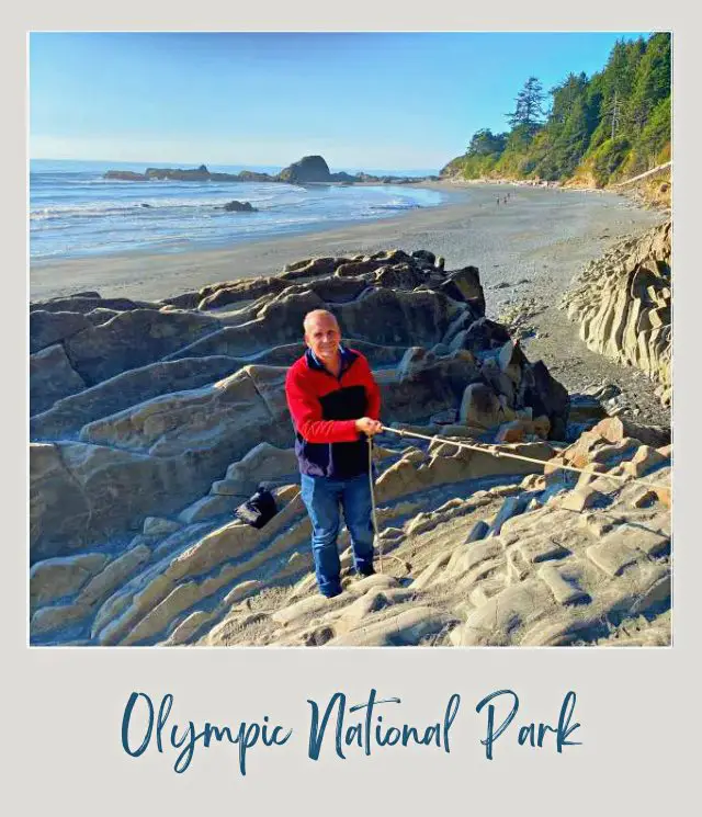 Using Rope to Climb Kalaloch Beach 4 Olympic National Park