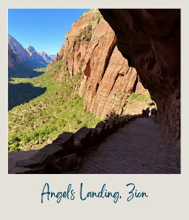 View from Angels Landing Trail