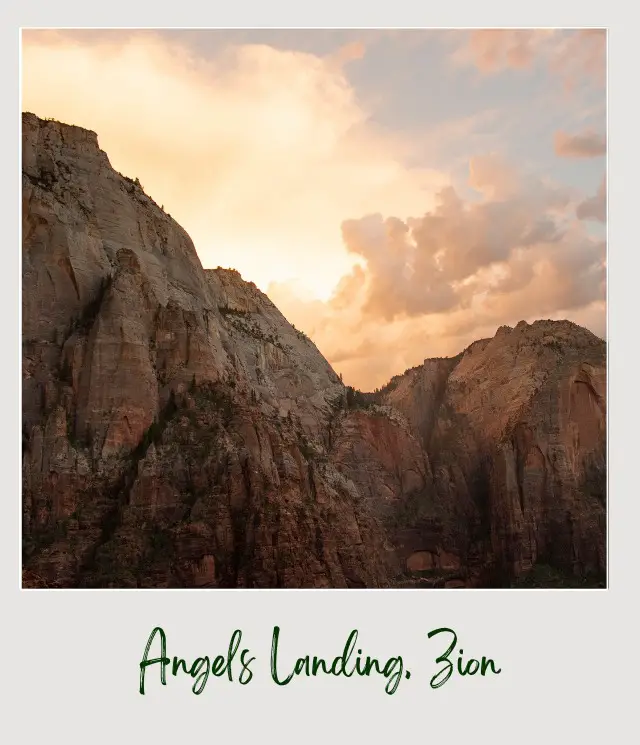 View from Angels Landing in Zion National Park