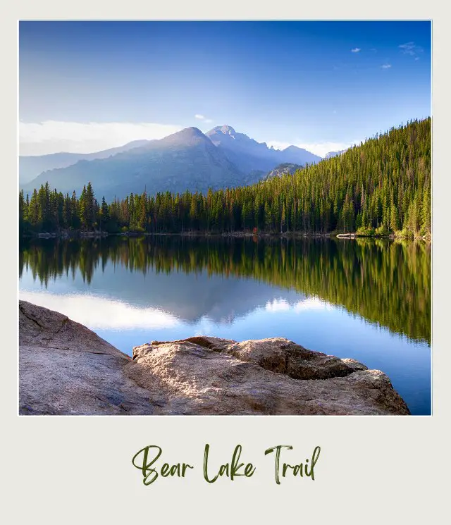 View from Bear Lake Trail in Rocky Mountain National Park