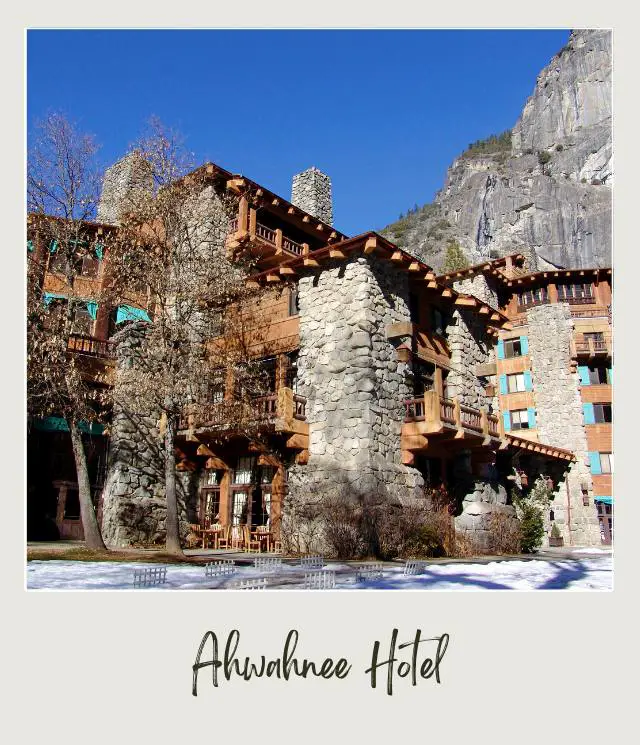 10 Fun Facts About Yosemite National Park View of a hotel building beside the mountain in Yosemite National Park.