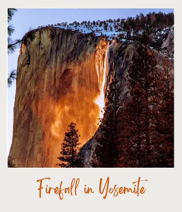 10 Fun Facts About Yosemite National Park View of Firefall in Yosemite National Park