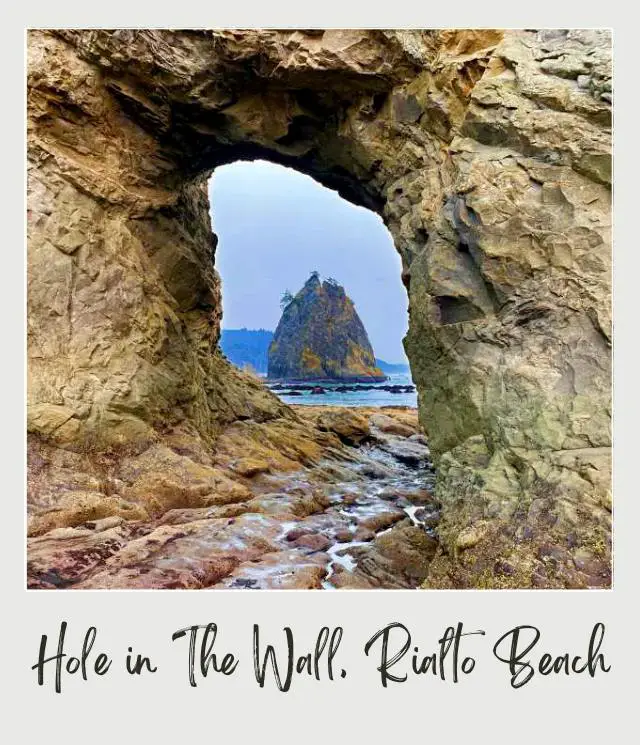 10 Best Views In Olympic National Park: Complete Guide to the Top Scenic Spots sea stack seen through hole in the wall rialto beach
