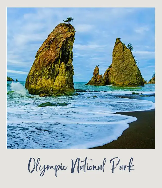 When is The Best Time To Visit Olympic National Park? Huge rocks in the ocean at Olympic National Park