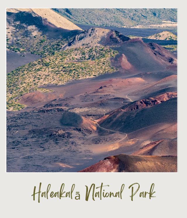 Volcanic landscape. Amazing scenery. Haleakala National Park. Maui. Hawaii