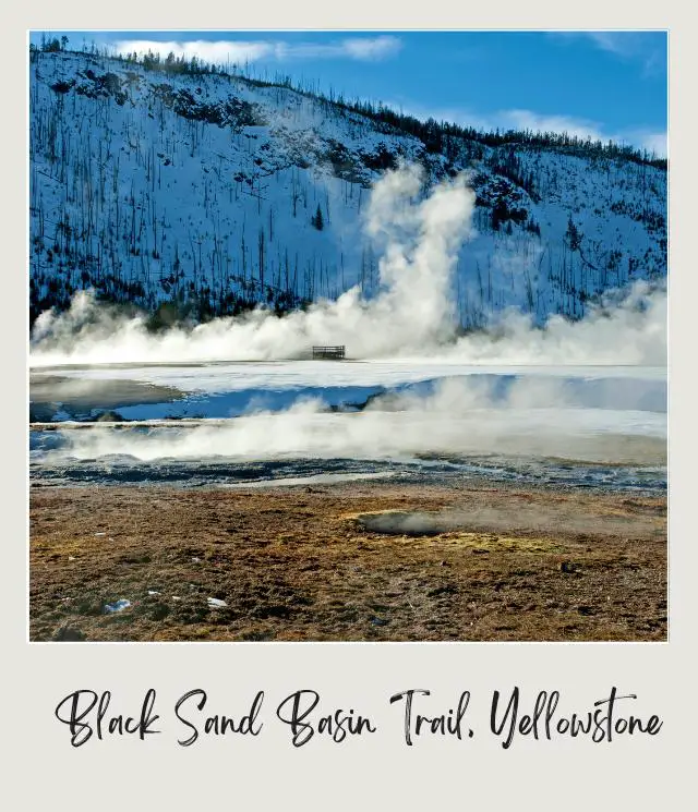 The Best Winter Hikes in the US National Parks Winter in Black Sand Basin Trail Yellowstone National Park