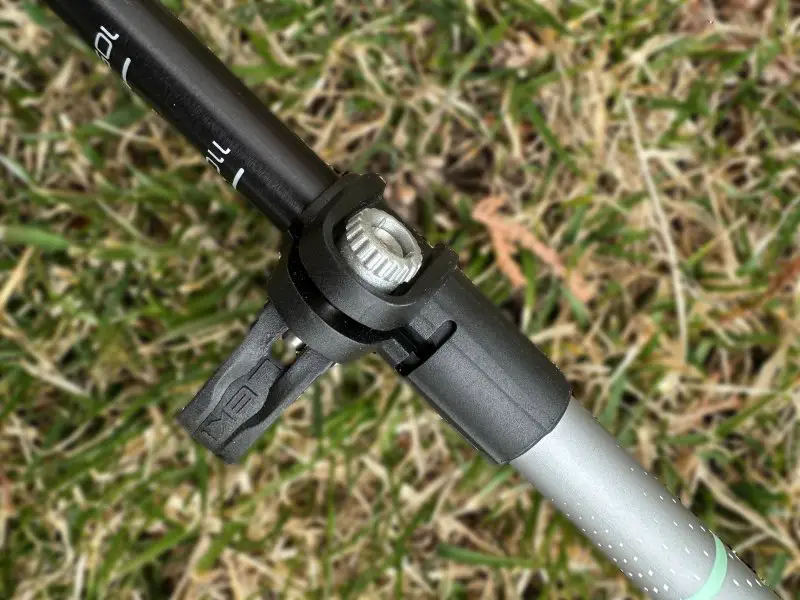 How to Choose Hiking Poles: A Complete Guide for Every Trail Type close up of lever latch on hiking poles