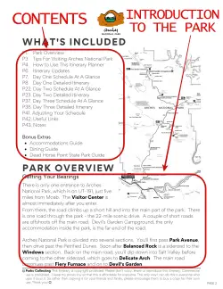 p1 Arches Itinerary